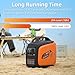 Oxseryn Portable Inverter Generator 2500W Gas Powered, Long Runtime Gas Generators for Home Use, Camping, Super Quiet Emergency Home Backup, with CO Sensor, EPA Compliant