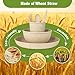 36-Piece Reusable Wheat Straw Dinnerware Sets for 6, Farielyn-X Unbreakable Reusable Set Kitchen Cups, Plates, Bowls Sets & Cultery Dishwasher Microwave Safe - Patio, Outdoors, RV, Camping Dishes