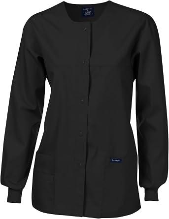 Dagacci Medical Uniform Original Fit Crew Round Neck Warm-Up Jacket