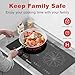 Disaenvir 2 Burner Electric Cooktop - 24 Inch Electric Stovetop Built-in and Countertop, Portable Double Burner Ceramic Cook Top with Child Lock, Timer, Sensor Touch Control, 110V - 120V Plug in