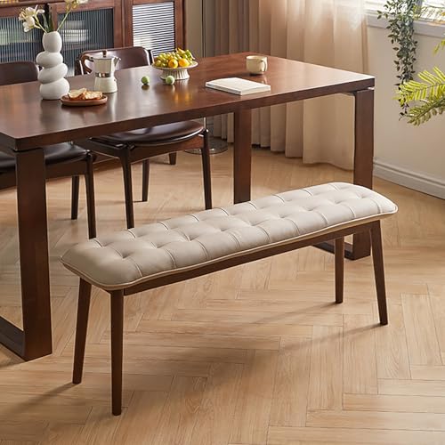 Banc d'entrée avec assise en similicuir vert pour un accueil parfait