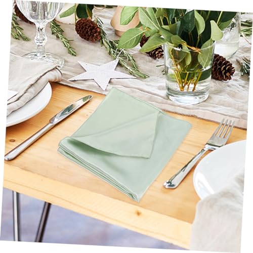 Servilletas de satén reutilizables de color para decoración de mesas 4