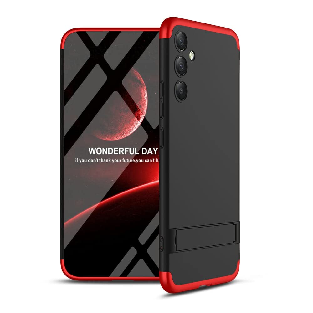 Spazy Case® Samsung Galaxy A34 5G Cover Case Ull Body 3 in 1 Slim Fit Complete 3D 360 Degree Protection Hybrid Hard Bumper Back Case Cover with Stand for Samsung Galaxy A34 5G -Black & Red (B0C4Y3DQ1C) Amazon Price History, Amazon Price Tracker