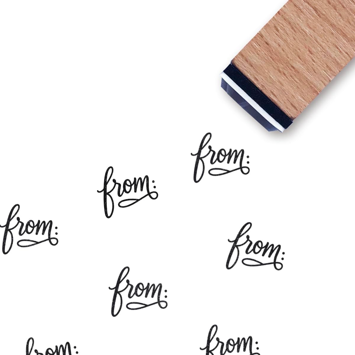 from Script Rubber Stamp, 3/5 Inch Small Mini Stamp for Scrapbooking Card Making Planner