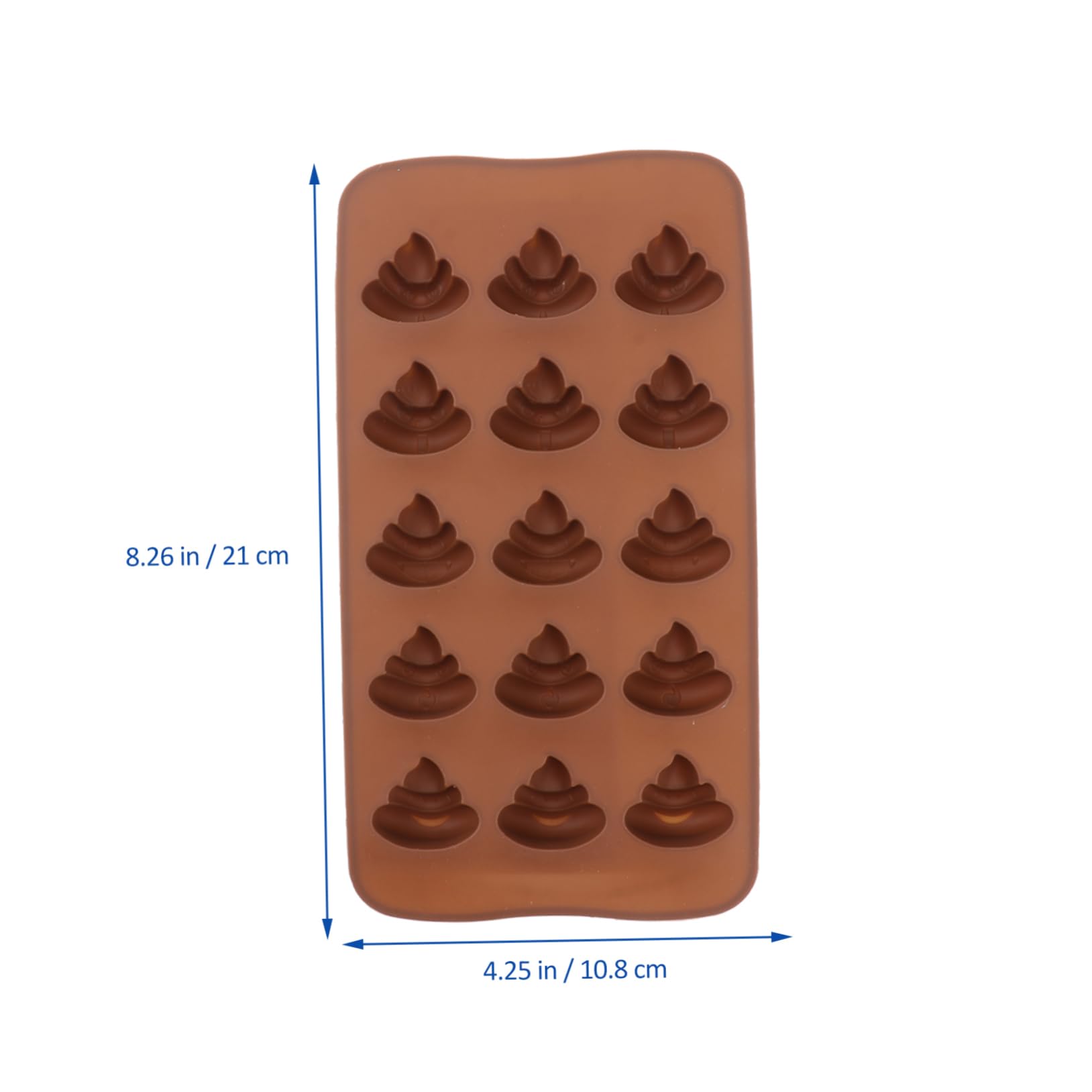 MAGICLULU 9 Piezas 15 Moldes De Chocolate Para Dulces Moldes De Gelatina Molde De Silicona Para Hornear Plantillas Para Galletas Molde De Gelatina En Forma De Caca Para Cupcakes Molde
