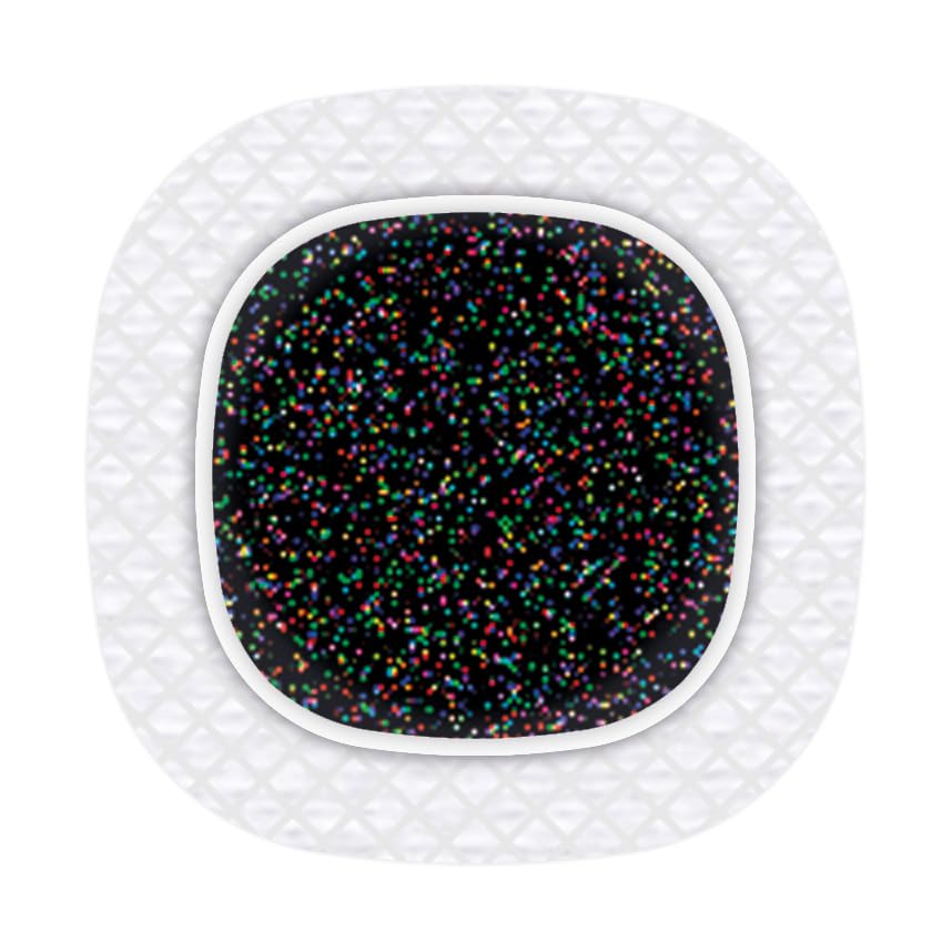 Sticker for Medtronic Simplera Sensor 2x Black Galactic myDili