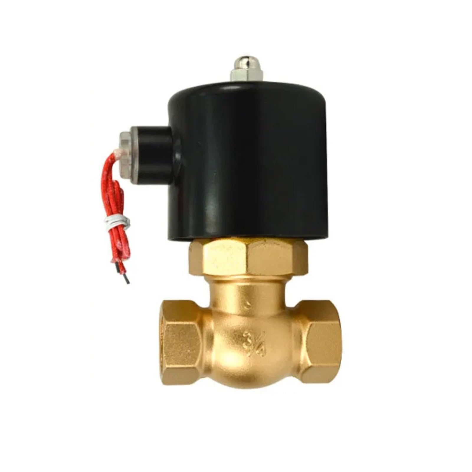 Zawór elektromagnetyczny, 3/4 "normalnie zamknięty zawór elektromagnetyczny pary 24 V 12 220 110 mosiężne zawory elektromagnetyczne(220)