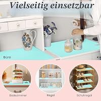 Kühlschrank Liner Waschbare Kühlschrank Matten Küche Silikon Kühlschrank Pads Place Matten 5pcs/Set （Blau） – Ansicht 6