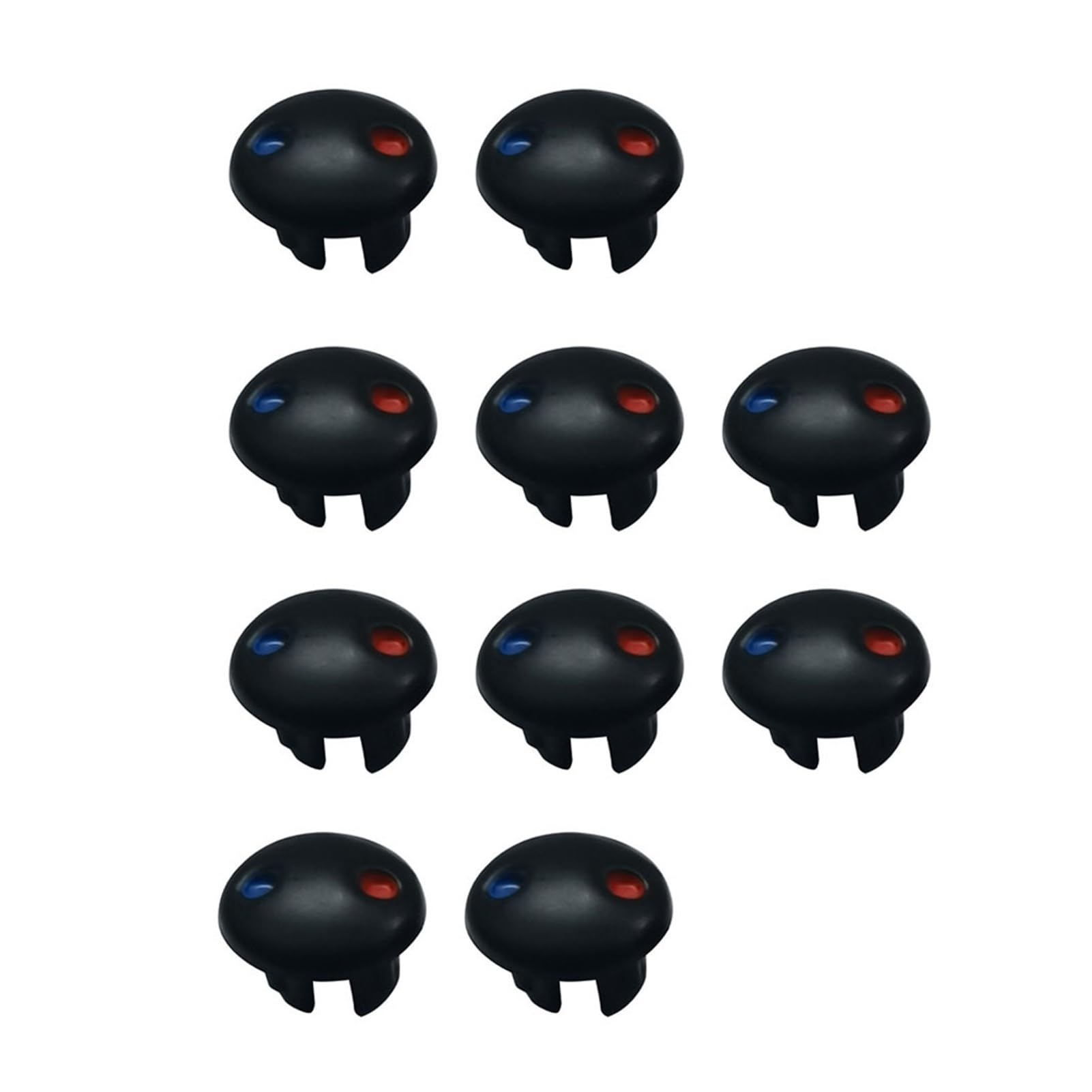 ZYCHSJXA 10pcs Faucet Handle Hot Cold Water Sign Red Blue Label Decoration Cover Kitchen Bathroom Mixer Tap Indicate for Handles(Black)