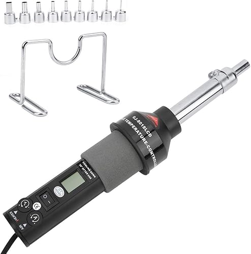 Miniatura 9 de Pistola de aire caliente, 9 herramientas de pistola de calor eléctrica Tuyere con pantalla digital LCD para desoldar la mayoría de las piezas de