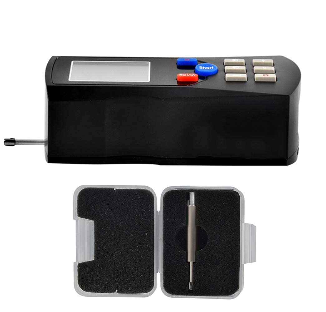 Misuratore di rugosità superficiale, tester di rugosità superficiale, misuratore di profilo, misuratore con diversi parametri, misurazione display LCD Ra Rz Ry Rq Rp Rm Rt