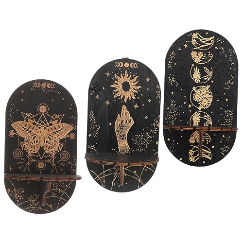 Abaodam 15 Peças Suporte De Exibição De Cristal Prateleira De Cristal Boho Prateleira De Parede Deco