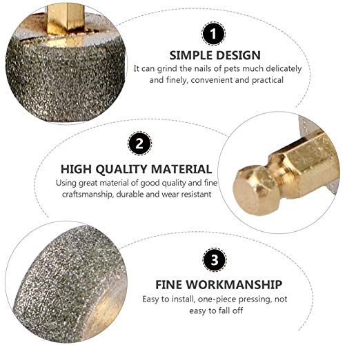 Balacoo 5 peças de substituição para triturador de unhas de animais de estimação para cães, gatos, a