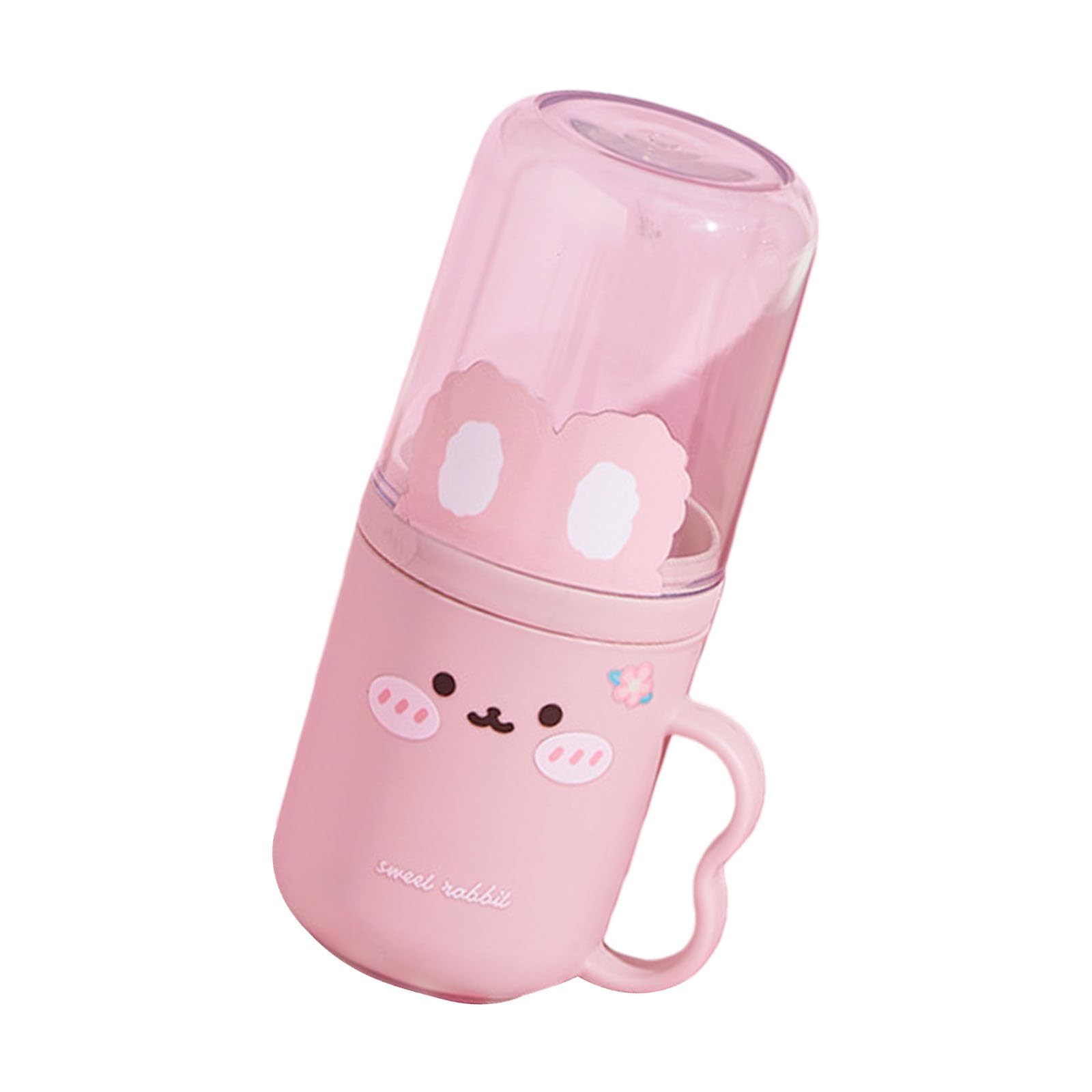 Tsophreniq Space Saving Single Toothbrush Holder Travel Essential Multipurpose Cup for Camping Gym Business Trip Esign Construction for Daily Use Bathroom Accessories