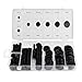 Whitelotous 170pcs Multi-Function Rubber Grommets Electrical Wire Gasket Kit for Car Firewall Hole Plug Set
