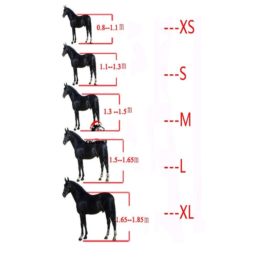 JINGBA S/M/L de 6 mm Collar Espesado de la Cabeza de Caballo Cuerda Ajustable Halter Brida de Seguridad ronzal Hípica Racing Equipo de Entrenamiento (Color : Red L)