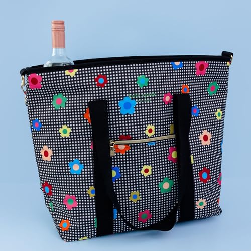 kate spade new york Large Capacity Insulated Cooler Tote Bag, Soft Sided Portable Beach Cooler with Shoulder Strap4
