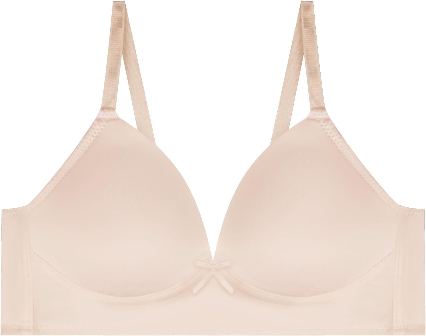 Rene Rofe 2 Pack Padded Wirefree T Shirt Bras - Wireless Bras for Girls