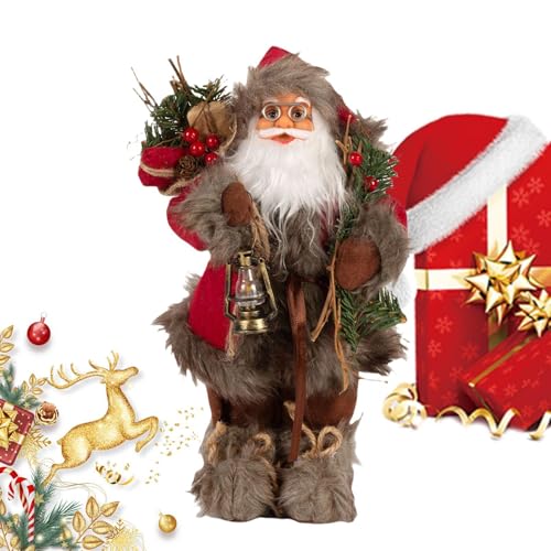 Statue Père Noël déco Noël maison figurine festive originale