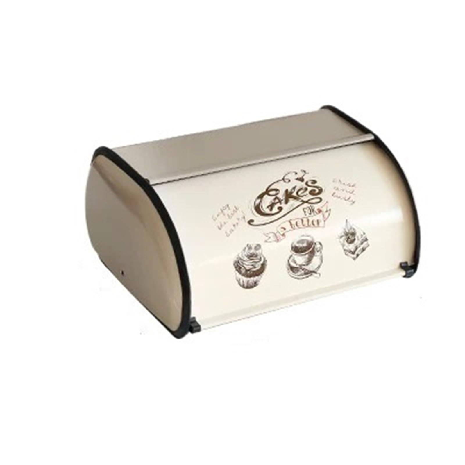 MWAHJU Metal Bread Box With Lid Bin Kitchen Storage Containers Home With Roll Top Food Container Organizer For Kitchen