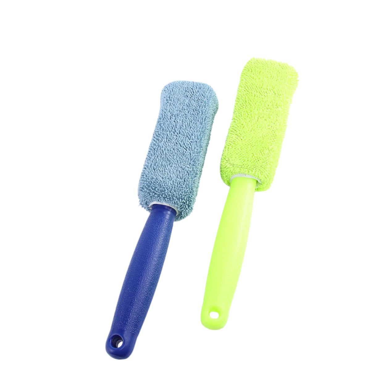 Spazzola per Pneumatici Auto in Microfibra 6 Pezzi | Manico in Plastica, per Manutenzione Pedale e Pavimento Auto, Portatile Colore Casuale