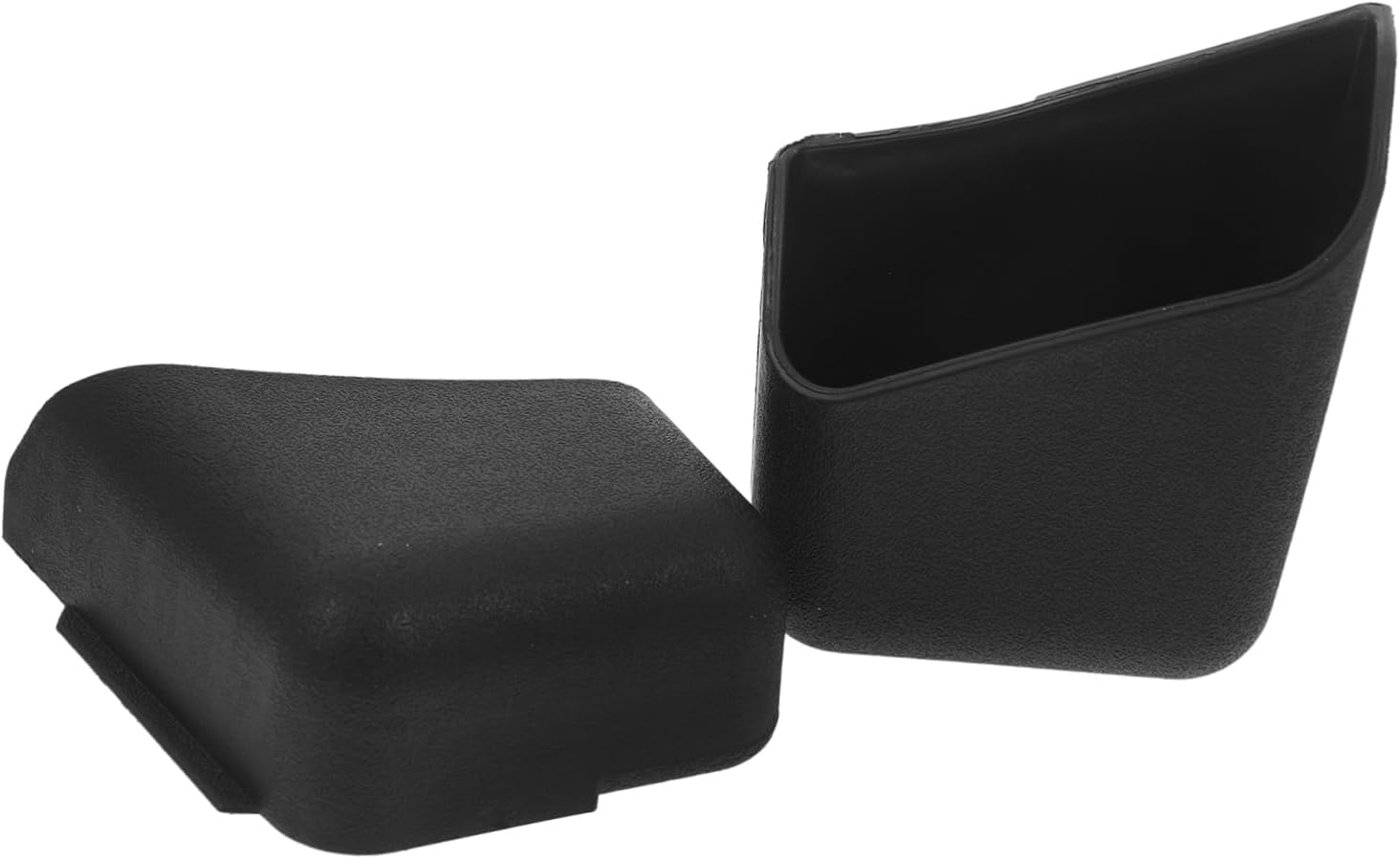 PRETYZOOM Adhesive Car Storage Box Organizer 1 Pair ABS Black