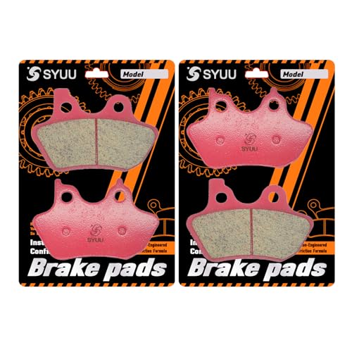S SYUU Motorrad vorne hinten Keramikbremsbeläge kompatibel mit Harley Davidson FLSTN/FLSTNi Softail Deluxe 2005-2007 FLSTC Heritage Softail Classic 2000-2007 FA400F FA400R