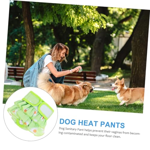 Sosoport calças fisiológicas para animais de estimação fralda para cadela roupa íntima para cadela f