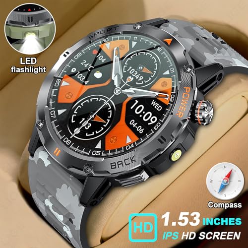 Reloj deportivo inteligente con GPS impermeable IP68 y pantalla de 1.54 3