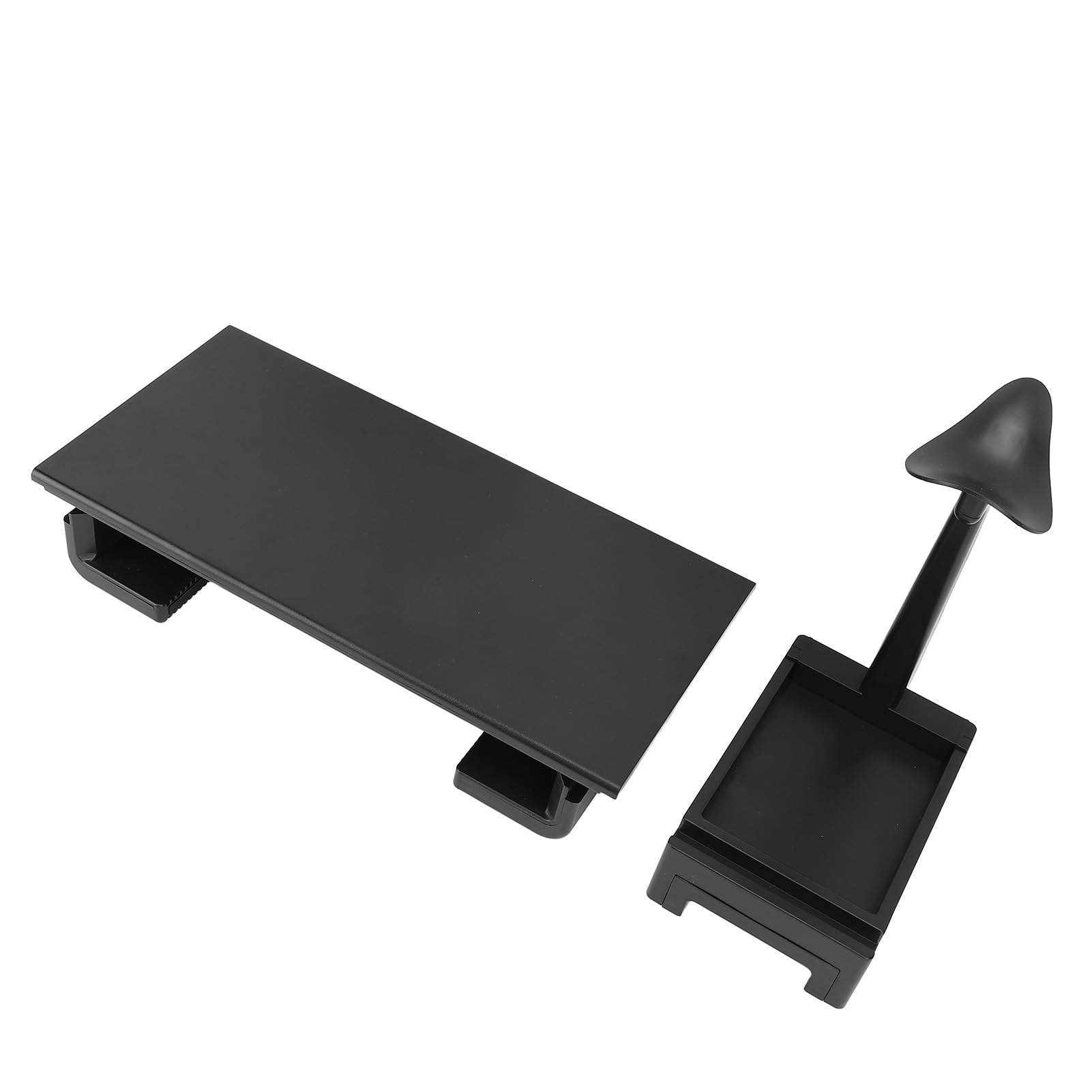 Supporto per Monitor Regolabile Design Ergonomico con Cassetto Portaoggetti e Porte USB per Uso Domestico in Ufficio Plastica ABS 1 unità