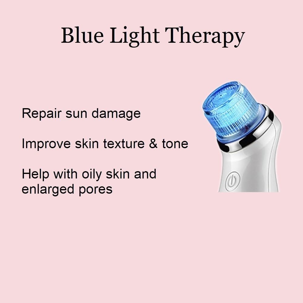 3-in-1 Microdermabrasion Machine - Light Therapy Vacuum Wand Kit | Anti-Aging Device for Face & Neck Skin Tightening Tool Wrinkle Reducing Jawline Definition 2 Diamond Tips 5 Heads USB-C product thumbnail 6