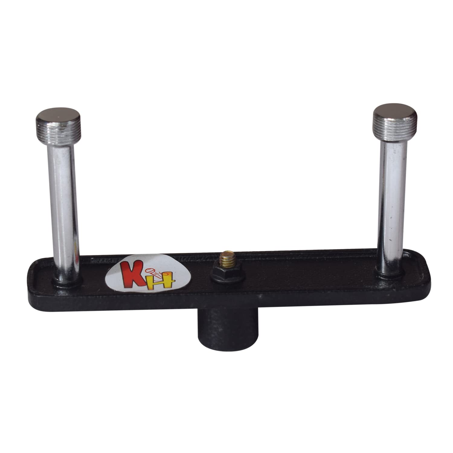 kh Microphone Holder for Mic Stand Metal finish Universal 2 Two Mic Holder (2 Mike Holder)-image-16