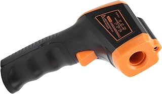 Infrared Thermometer, Temperature Gun Strict Quality Control for Hot Engine Parts(Orange)
