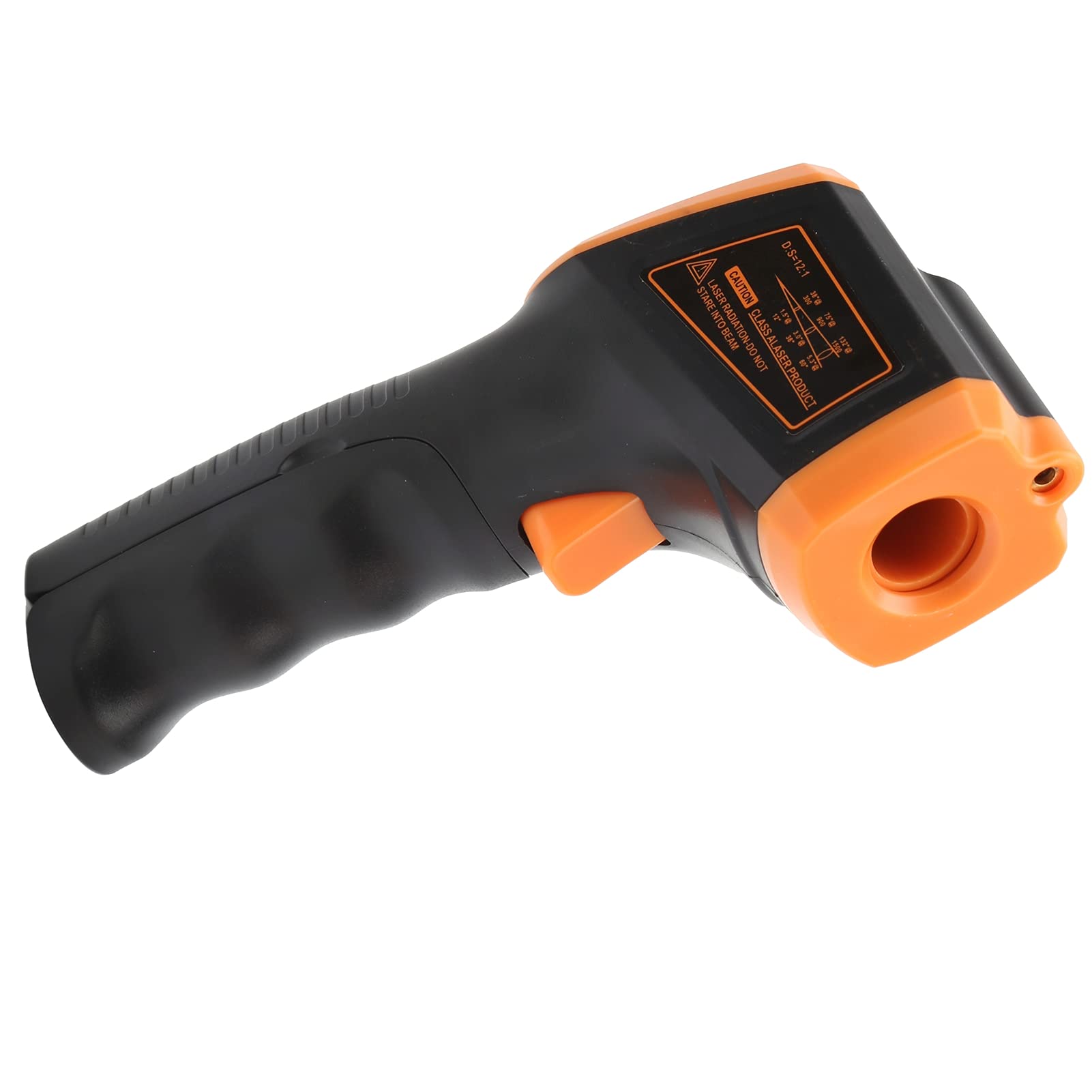 Termometr na podczerwień, -50 ℃ do 600 ℃ Bezkontaktowy Cyfrowy Pistolet do Pomiaru Temperatury z Wyświetlaczem LCD,Pistolet z Termometrem na podczerwień do Gotowania,Pieca do Pizzy (Pomarańczowy)