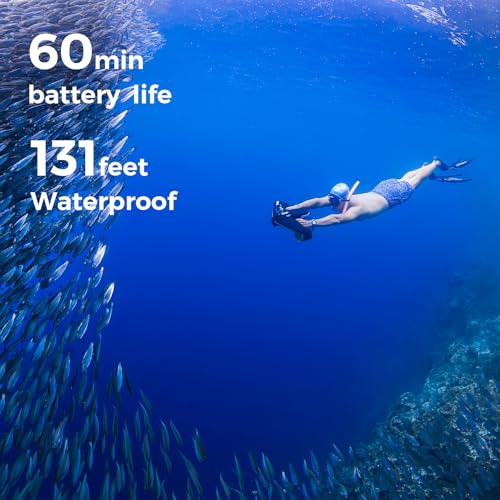 Image of sublue Navbow Navbow Plus Smart Professional Underwater Scooter Dual Motors with Camera Mount 3 Gear Speed 4.47mph 60 Mins 131ft Pool Diving Snorkeling Water Scooter for Adults
