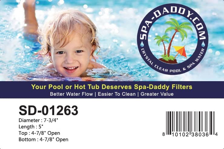 Spa-Daddy SD-01263 Filter - Replacement for Sundance Disposable Depth Filter Replaces Pleatco PPS750 | Filbur FC-2812