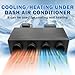 12000 BTU Universal Under Dash AC Kit Cooling & Heating, 12V Electric Air Conditioner DC Air Conditioning,12 Volt A/C Kit System for Classic Car RV Van Truck Tractor Pickup