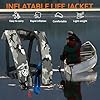 VOGUCCLO Automatic/Manual Inflatable Life Jacket| Inflatable PFD Kayak Vest Adult| Life Vest for Adults| Outdoor Water Sports| Supports up to 330 lbs|33g of Carbon Dioxide Cylinder (607W Camouflage) #4