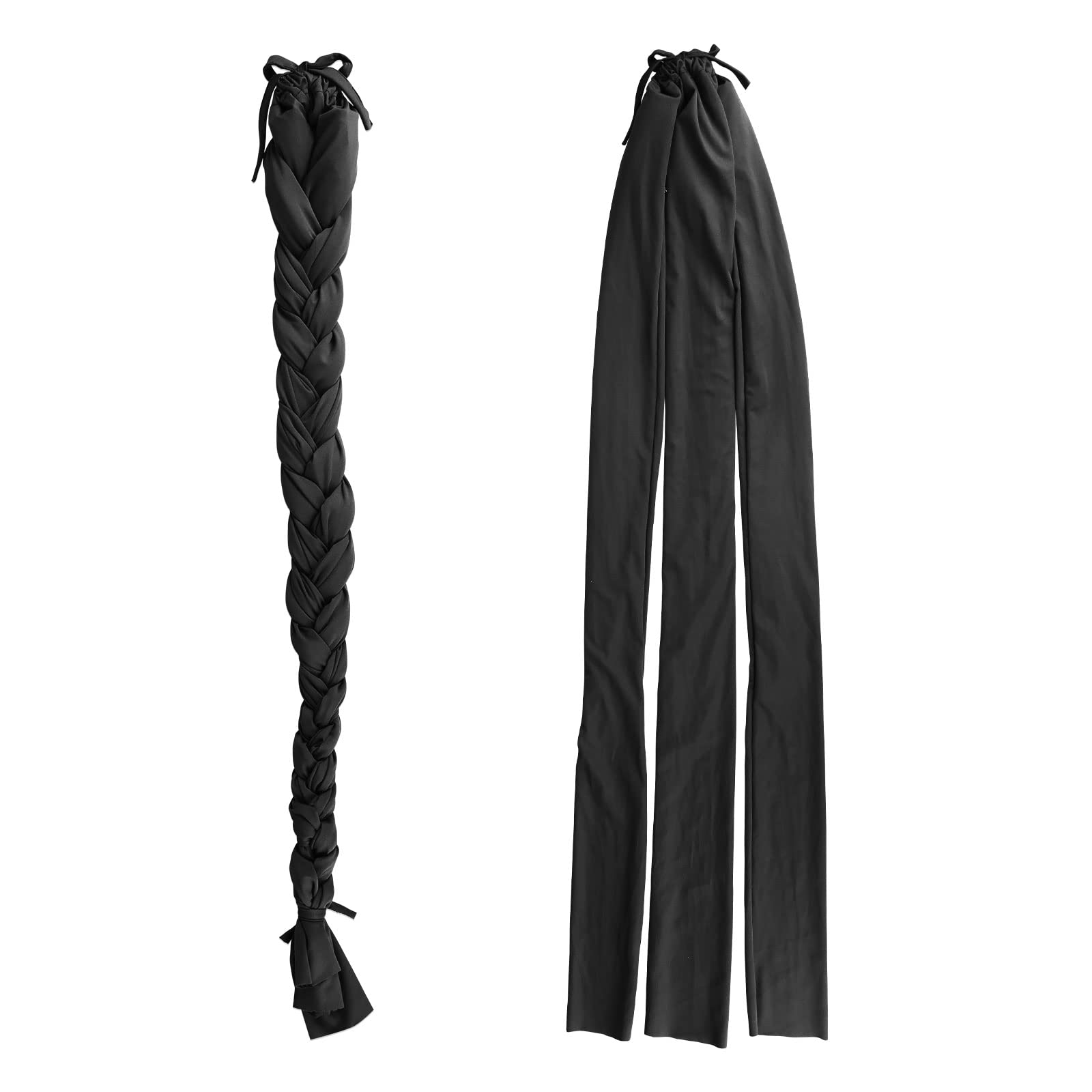 Harrison Howard 3 Tube Stretchy Fabrics Adjustable Closure Lightweight Horse Tail Bag for Horses Braid-in Tail Bag