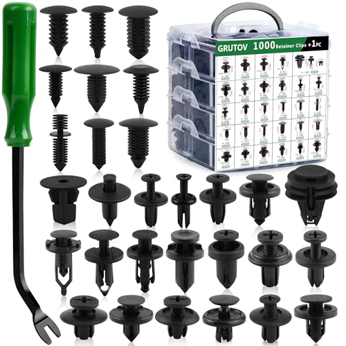 Image of Car Bumper Clips Shield Retainer Clips 1001PCS Automotive Push Pins Assortment Xmas Tree Fasteners Kit Auto for Ford Honda Chrysler Cadillac Volvo GM Toyota Acura Buick Nissan Mazda Chevy Jeep