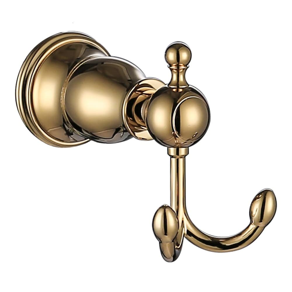 Ensemble d'accessoires de salle de bain en laiton poli doré pour une finition luxueuse et durable