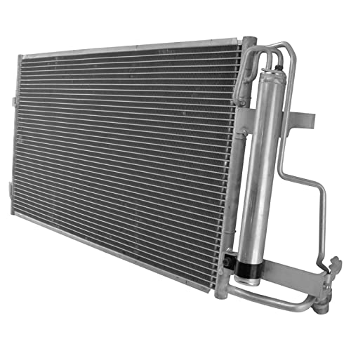 Image of TRQ A /C Condenser and Receiver Drier Assembly Compatible with 2010-2013 Mazda 3