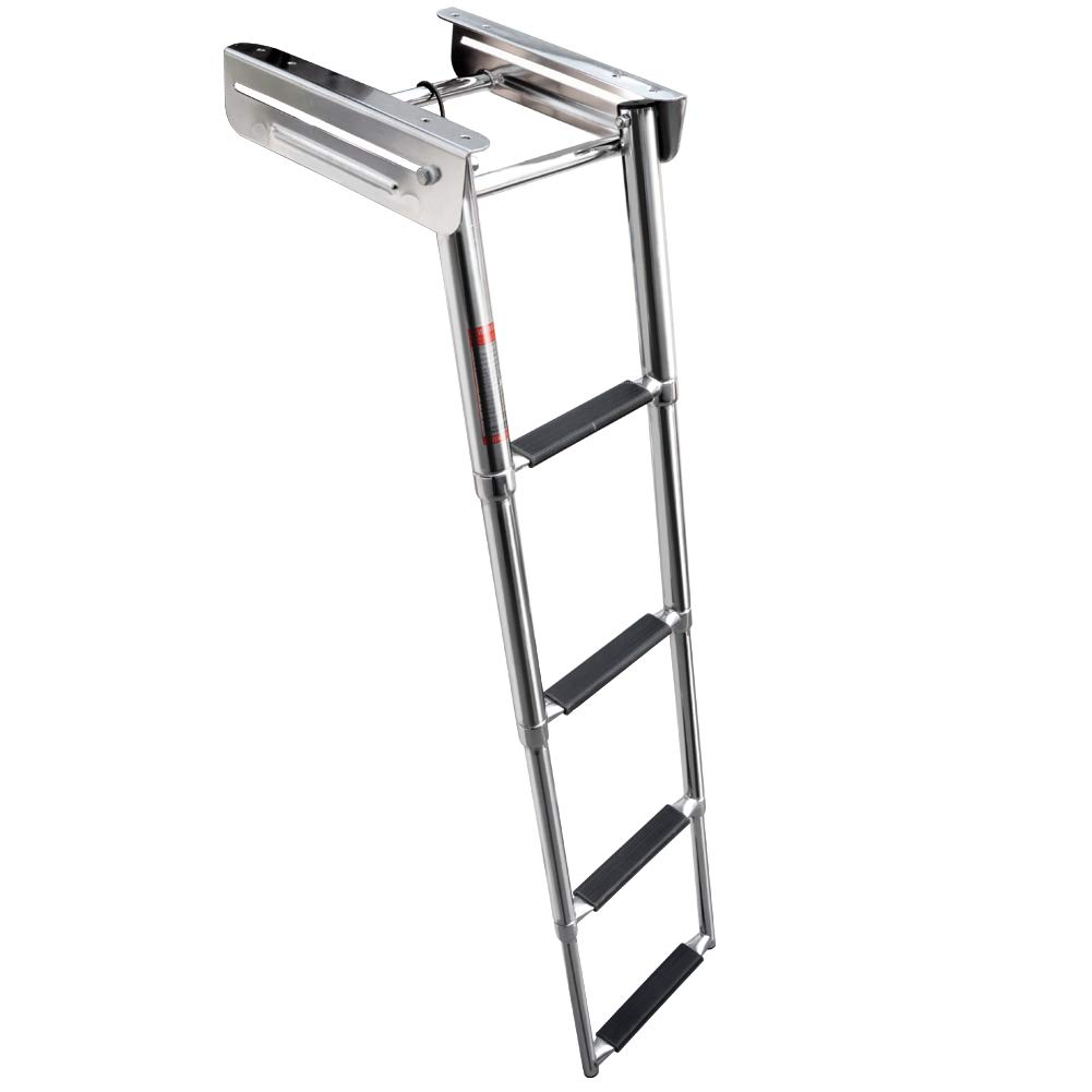 Buy 4 Step Boat Ladder,Stainless Steel Under Platform Sliding Dive