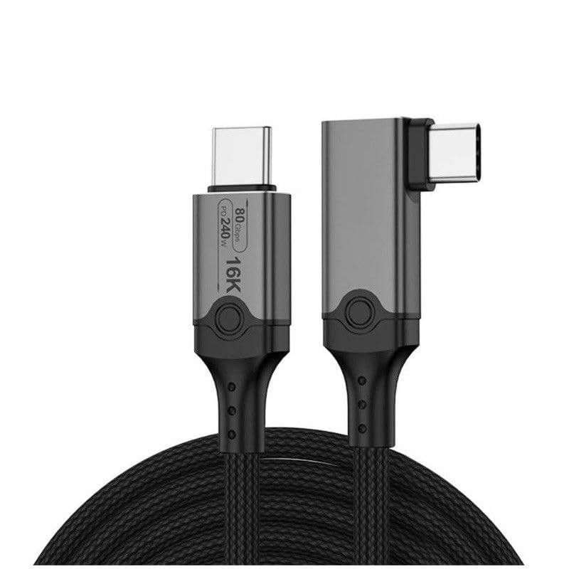 Câble Thunderbolt 5 pour connecter un écran 16K et charger 240W rapidement avec le DrPhone NRG2