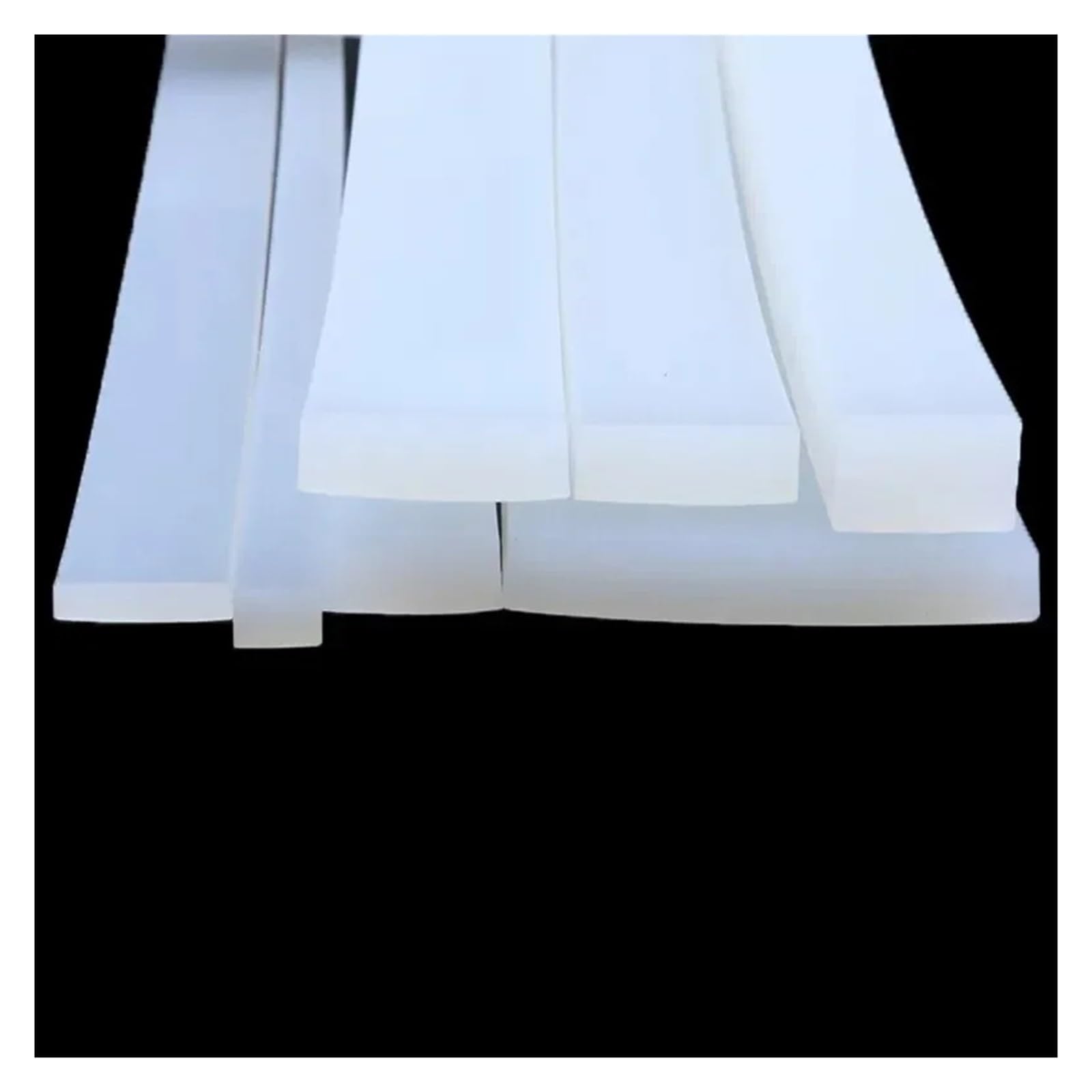 LZZYFPX 1 Metro/Larghezza 4/5/6/8/10/15/16/18/20/25/30 Mm Striscia Di Tenuta Solida In Gomma Siliconica Barra Quadrata Guarnizione Piatta Impermeabile Alta Temperatura(15x15mm - Foto 4