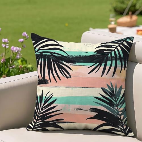 Housse coussin de jardin 55x55 imperméable anti tache pour canapé et banc - 4