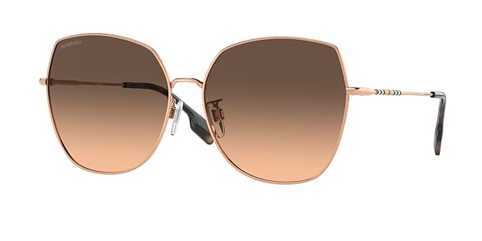 Amazon.com: BURBERRY BE3136D 1337G9 60MM Rose Gold/Gradient