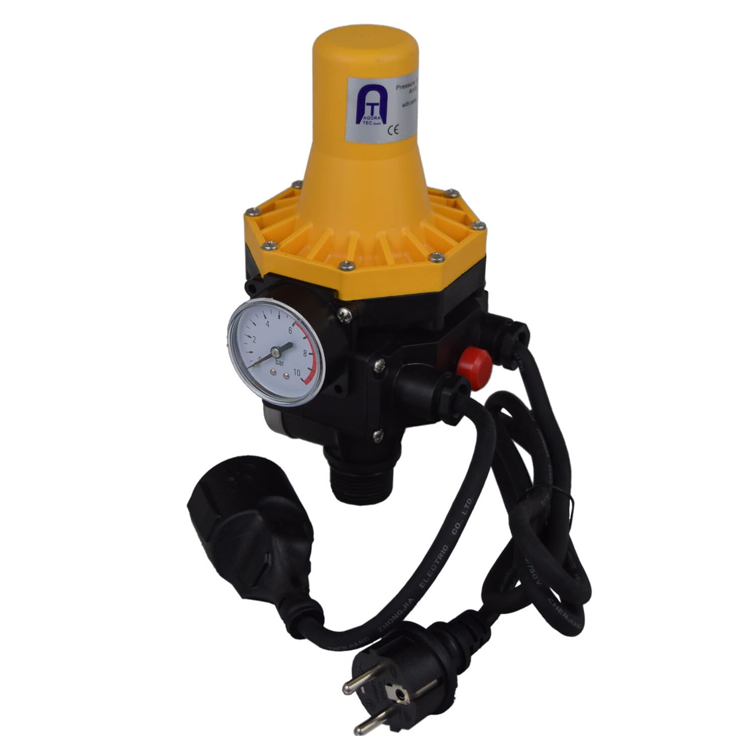 Agora-Tec® Pumpen Steuerung Druckschalter Durchflusswächter mit Trockenlaufschutz DWv-3 verkabelt