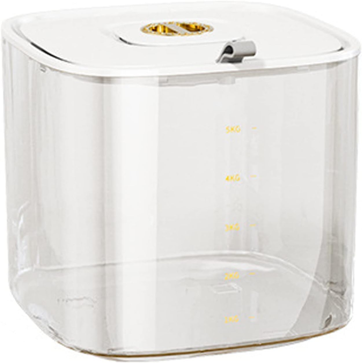 米びつ 米櫃 ライスストッカー 米 保存容器 冷蔵庫 ライスストッカー 収納 こめびつ 密閉容器 フードストッカー ボックス キッチン収納 大容量 お米収納 防虫 防湿 シリアル 小麦粉 豆 穀物 (ホワイト,5kg)