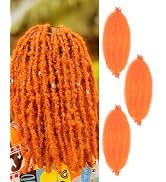ADIASAI Springy Afro Twist Hair (16inch, Orange)